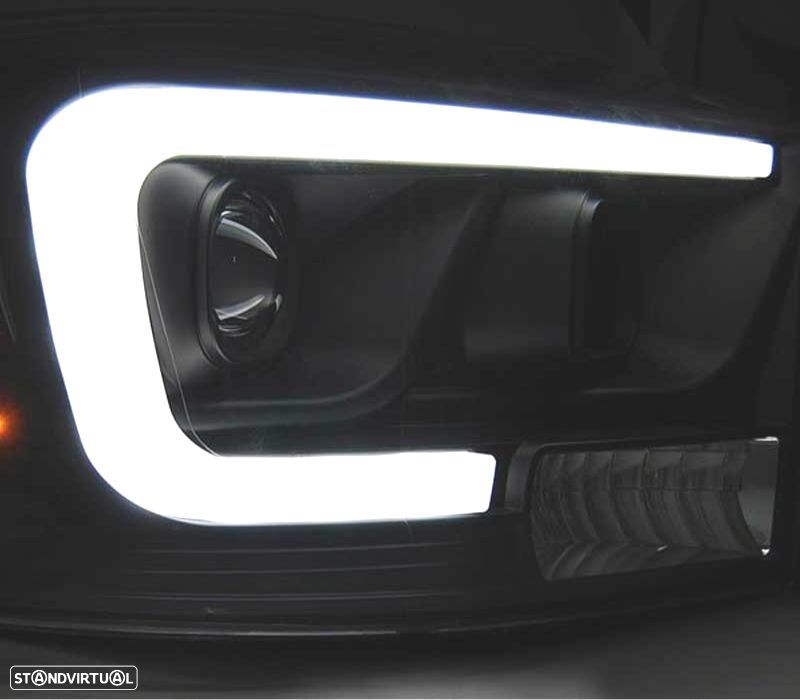 FARÓIS OPTICAS RAM 06-08 LUZ DIURNA LED PRETO - 2