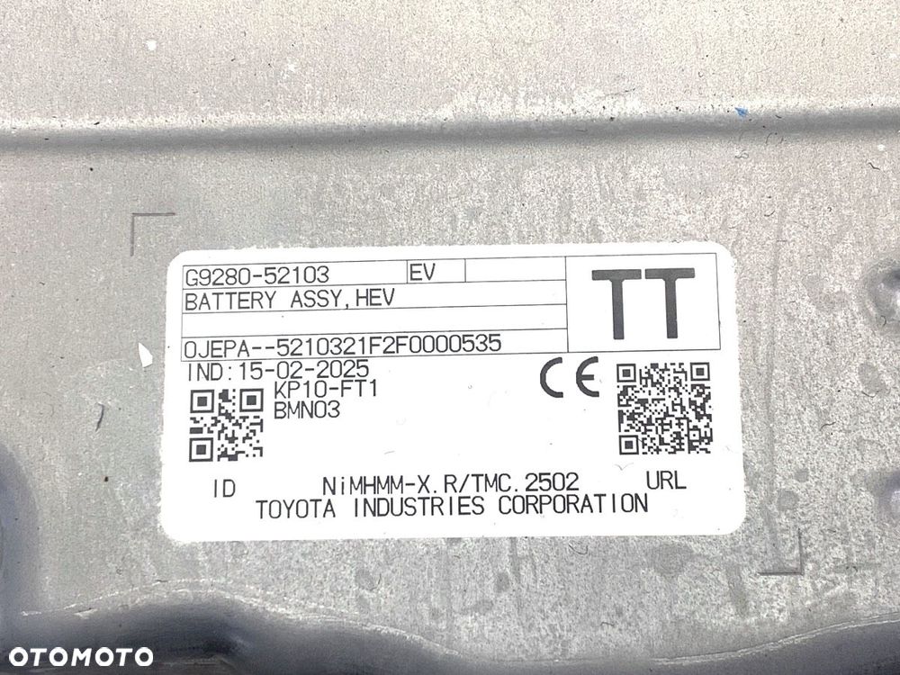 BATERIA HYBRYDA  LEXUS LBX (_AYH1_, _AYA1_) 2023 - Hybrid 100 kW [136 KM] Hybryda silnik benzynowy / - 6