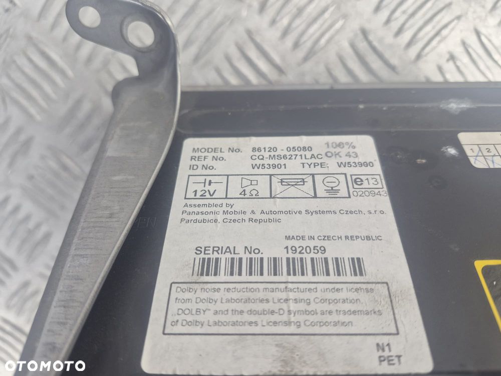 Stacja multimedialna Toyota Avensis T250 8612005080 - 5