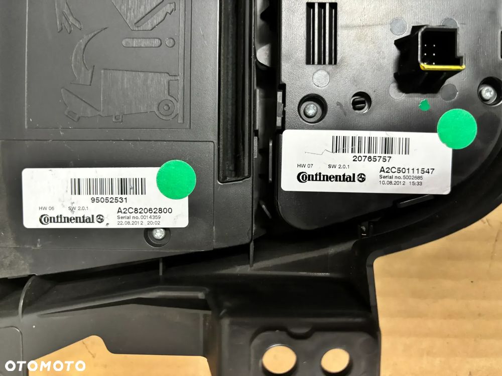 OPEL MOKKA A PANEL STEROWANIA RADIEM KLIMATYZACJĄ A2C82062800 A2C50111547 EUROPA - 7