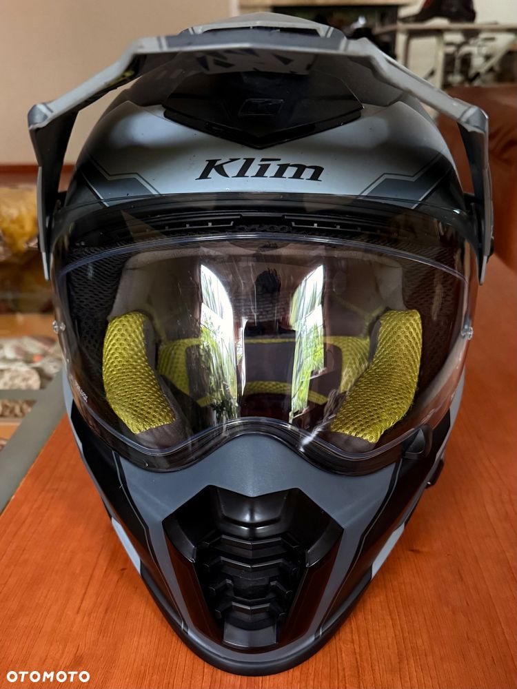 Kask Klim Krios Pro Carbon LG ARSENAL GRAY  + Dedykowany Interkom wysokiej klasy SENA 10U + Pilot Klim do interkomu - 2