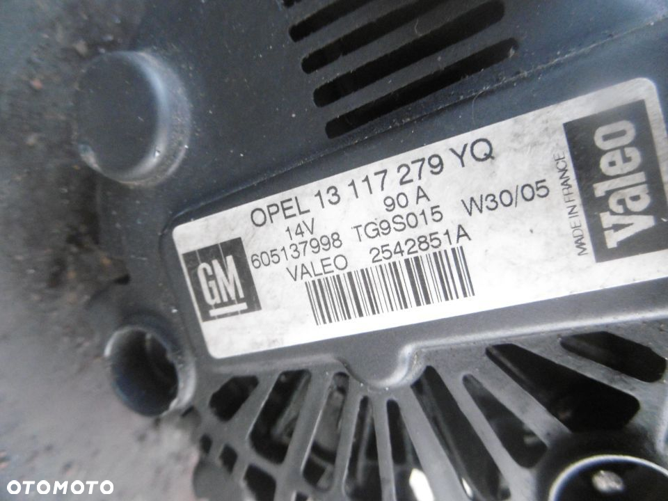 Alternator OPEL VALEO TG9S015 CORSA COMBO 13117279YQ 1,3CDTI - 4