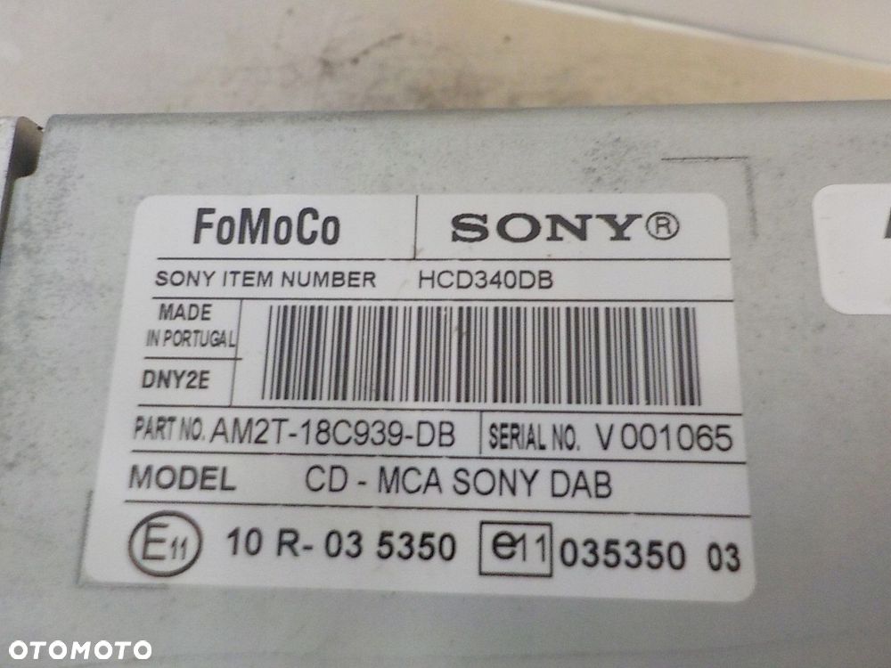 FORD GALAXY II S-MAX RADIO FABRYCZNE SONY KOD DAB MP3 - 2