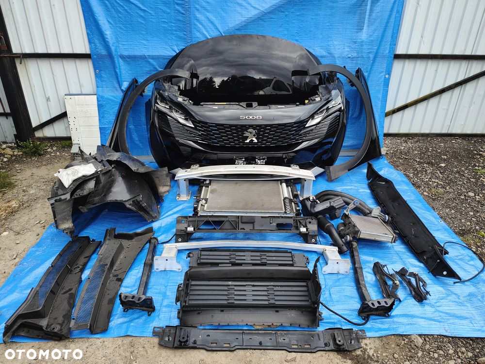 Peugeot 5008 II lift maska zderzak przód kompletny demontaż kolor EXY - 12