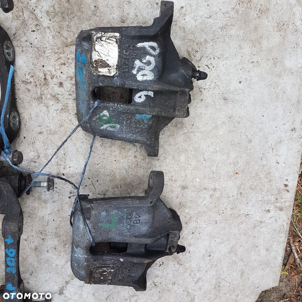 zacisk jarzmo hamulcowe tarcza klocki peugeot 206 206+ 206cc 207 306 oryginal jak nowy - 20