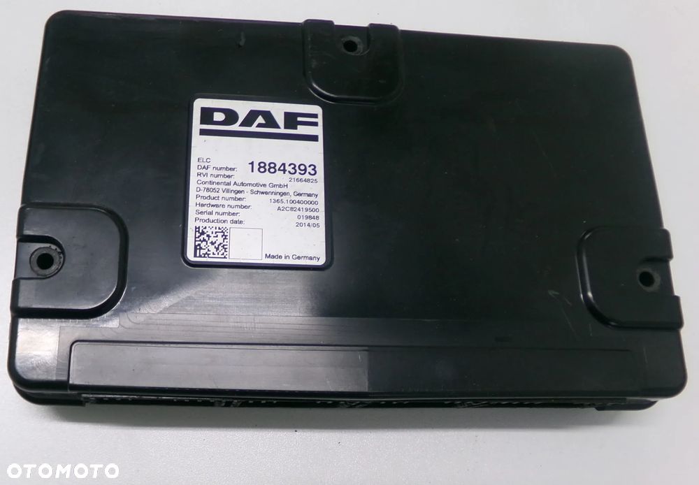 KOMPUTER STEROWNIK KASETA ŚWIATEŁ ELC DAF XF 106 1884393 - 2