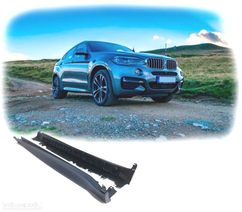 EMBALADEIRAS LATERAIS BMW X6 F16 14- LOOK X6M - 4