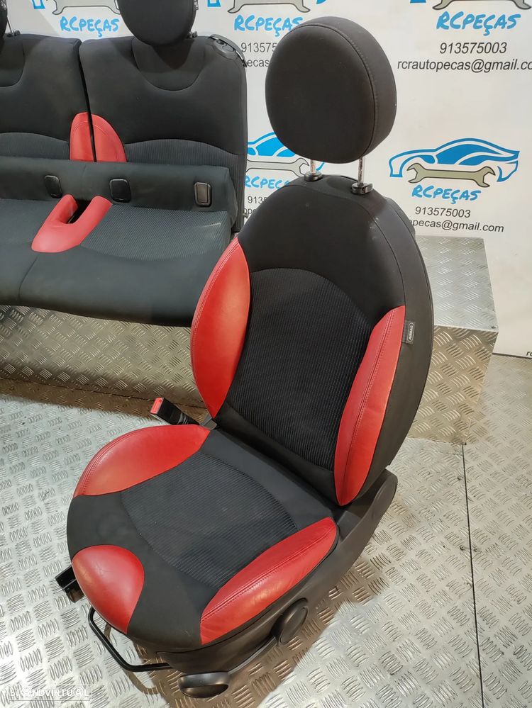 BANCOS PELE TECIDO AIRBAG MINI COOPER S R57 CABRIO CABRIOLET R56 - 8