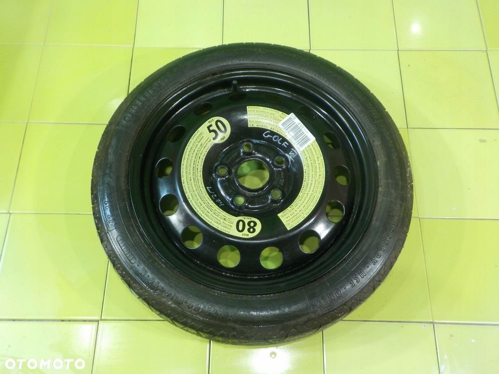 GOLF VI GOLF V A3 8P kolo dojazdowe 125/70/16 5X112 - 1
