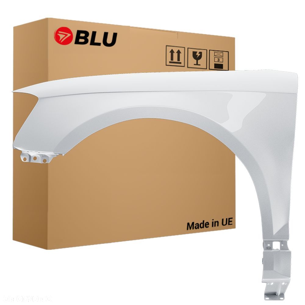 BLU Błotnik AUDI A3 8P lift LY9C lewy biały 08-12 przód IbisWeiss - 1