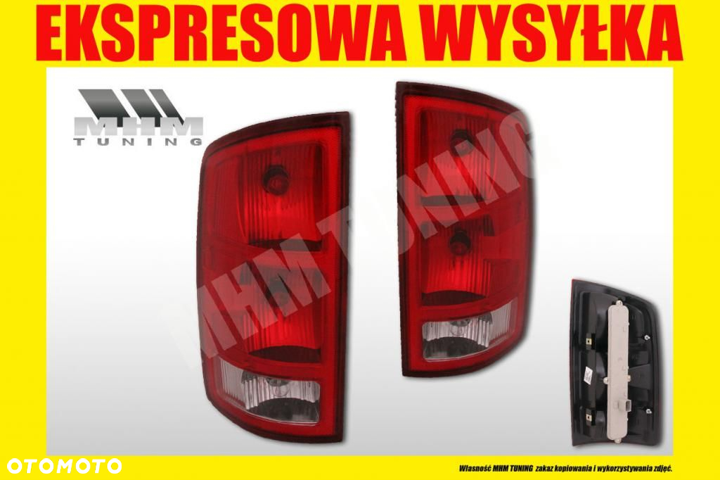 LAMPA TYL DODGE RAM PICK UP 2002-2006 L USA - 2