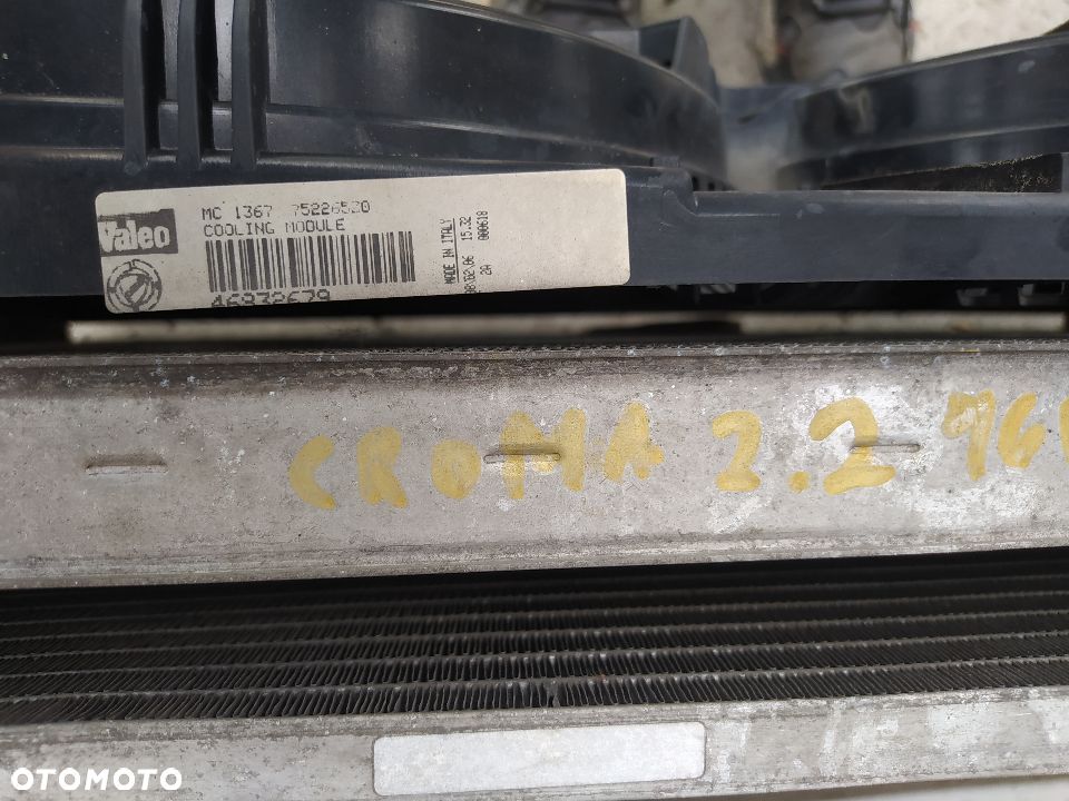 Chłodnice wentylator komplet Fiat Croma 2,2 16V automat - 5