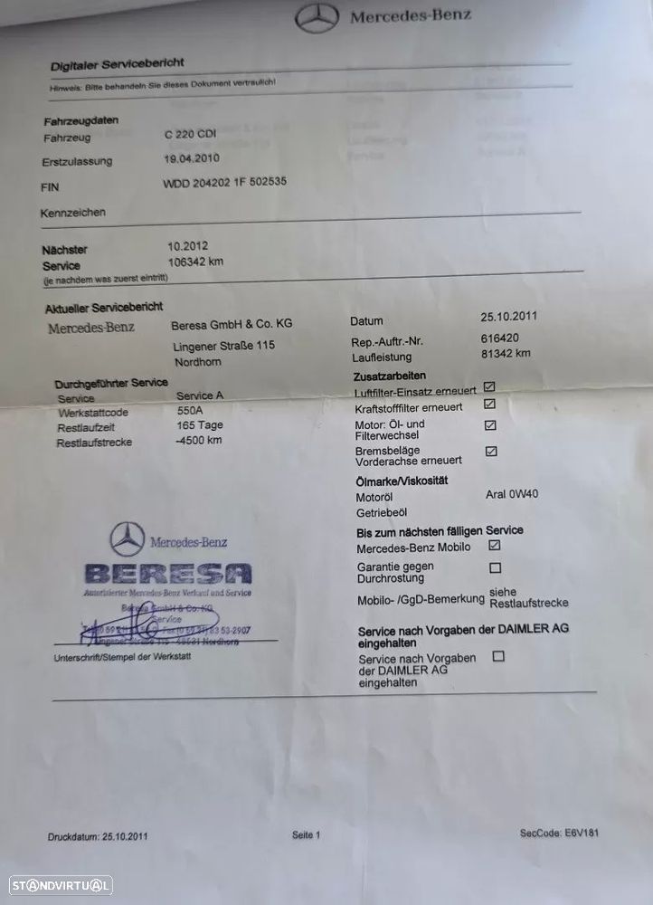 Mercedes-Benz C 220 CDi Avantgarde BlueEfficiency - 51