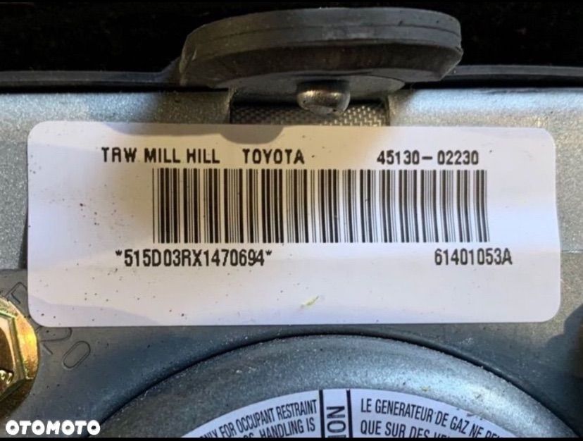 45130-02230 Airbag poduszka powietrzna kierownicy Toyota corolla e12 - 3
