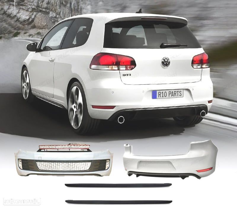 KIT CARROÇARIA VOLKSWAGEN VW GOLF 6 MK VI LOOK GTI - 1