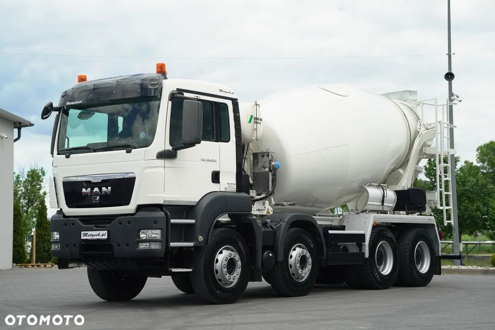 MAN TGS 35.400 / 8x4 / BETONOMIESZARKA / SCHWING STETTER / GRUSZKA 9 M3 / EURO 5