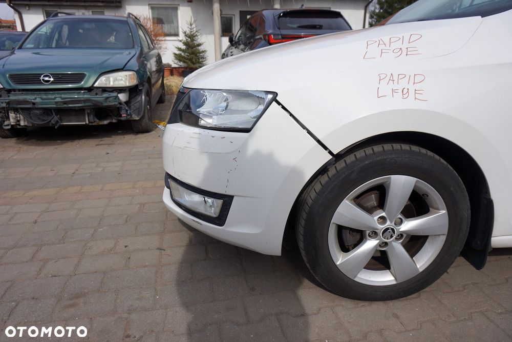 MASKA ZDERZAK BŁOTNIKI LAMPY RAPID NH3 LF9E  SKODA 2012-2019 BIAŁY PRZÓD KOMPLETNY - 22