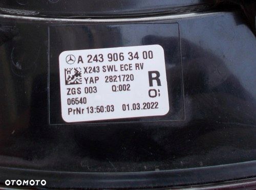 MERCEDES EQB W243 PRAWA TYLNA LAMPA LED ORYGINAŁ A2439063400 - 4