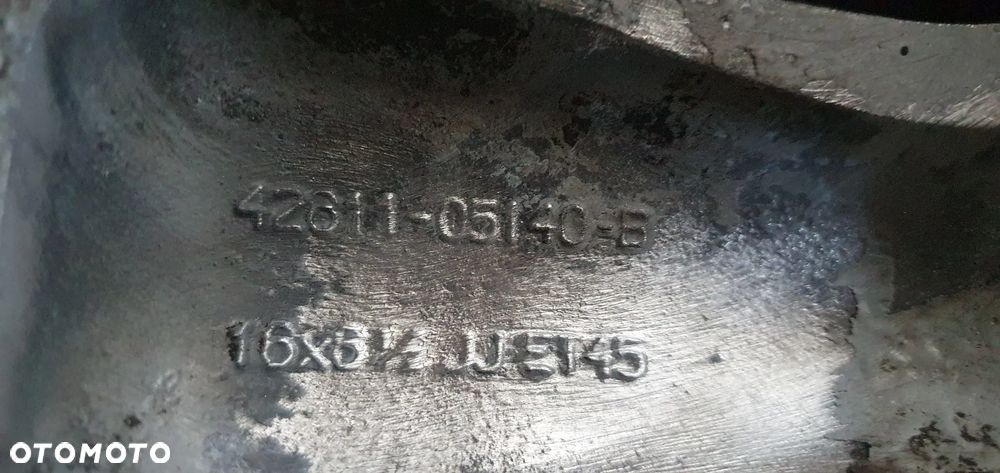 Alufelgi felgi aluminiowe alusy 5X100 6.5J ET45 R16 Toyota Avensis T25 42811-05140-B - 9