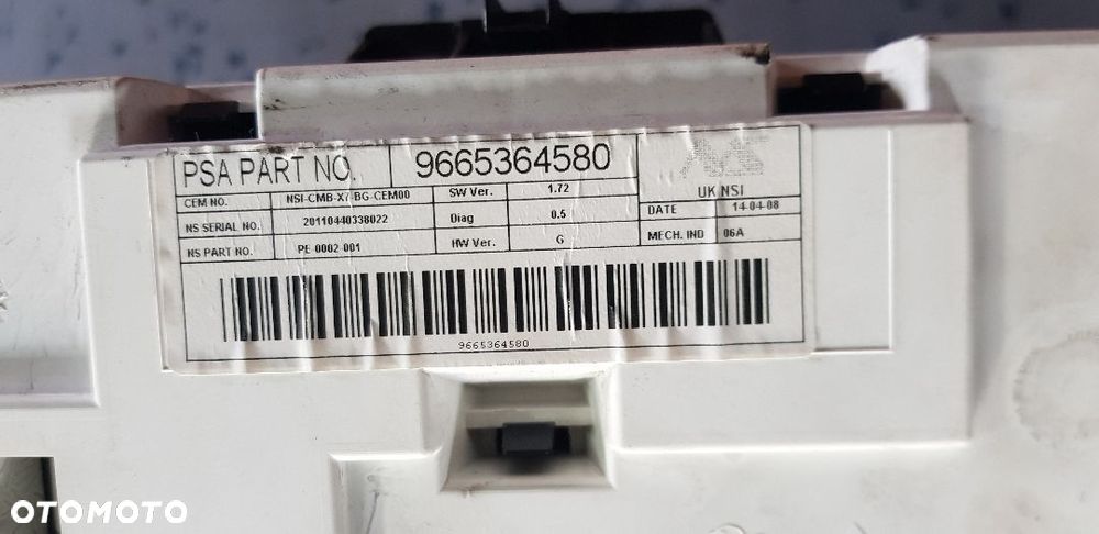 CITROEN C5 III LICZNIK ZEGAR 9665364580 - 4