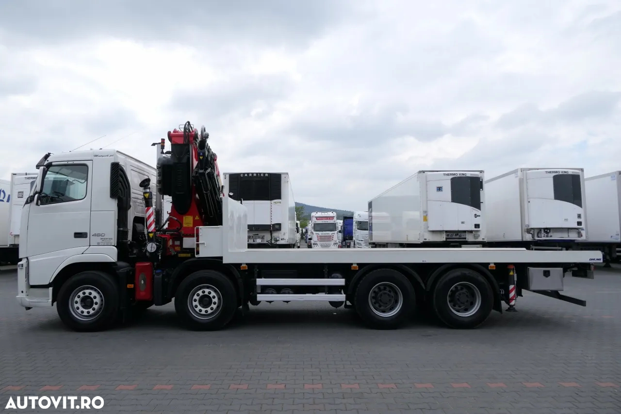 Volvo FH 460 / 8X4 / PLATFORMA + HDS FASSI F455 / 17 M RAZA / CAPACITATE MAX 13,5 T / RADIO CONTROL - 9