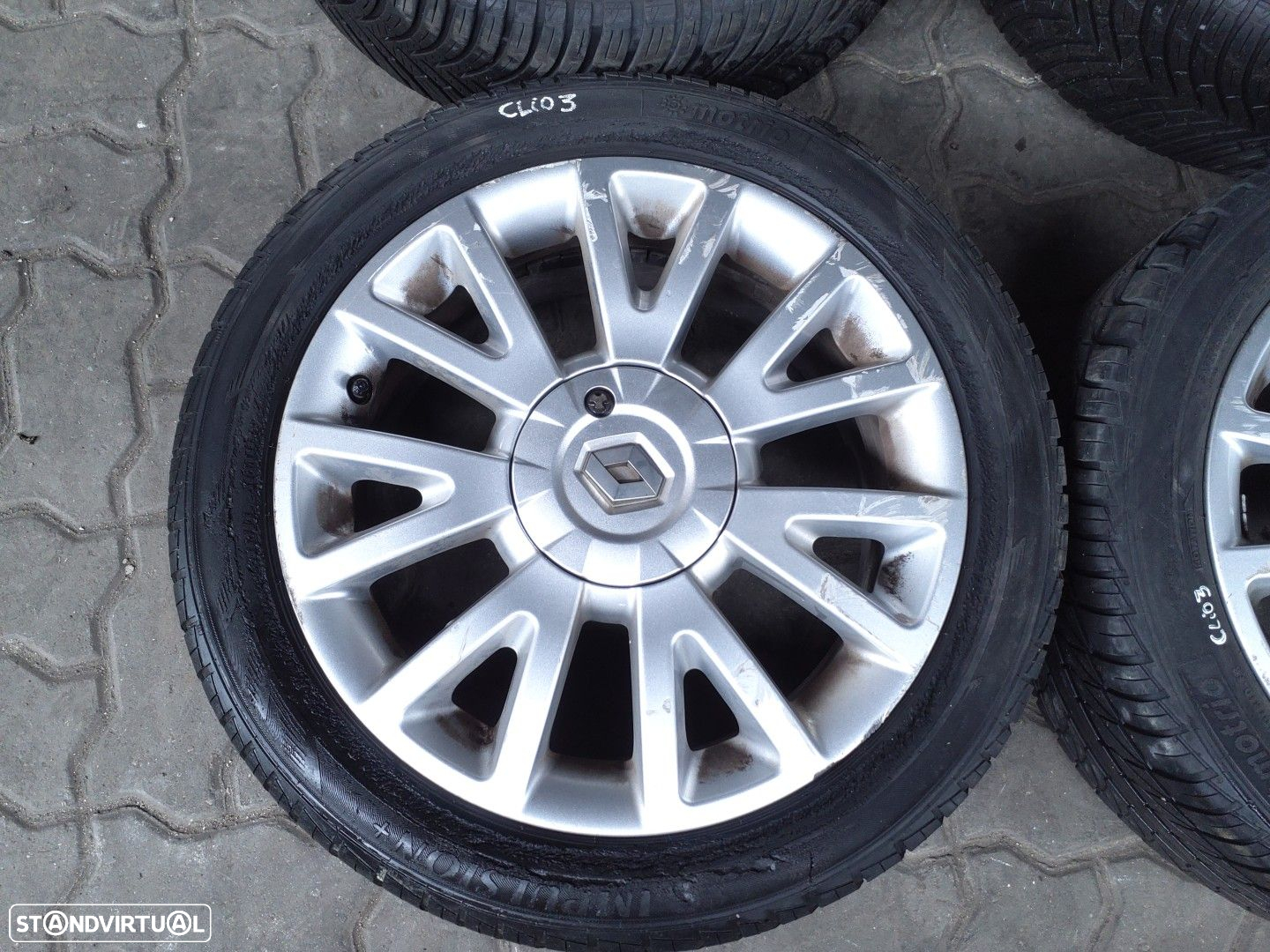 Jantes RENAULT R16 com pneus 195/50 furação 4x100 - 2