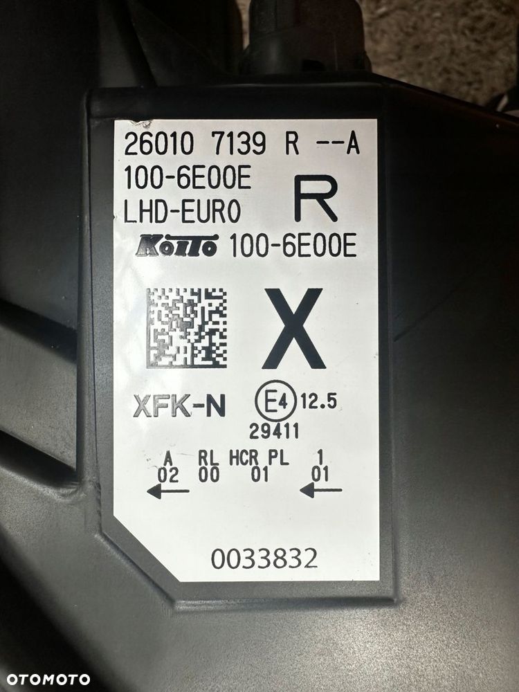 nissan townstar lampa prawa przód full led 260107139r - 15