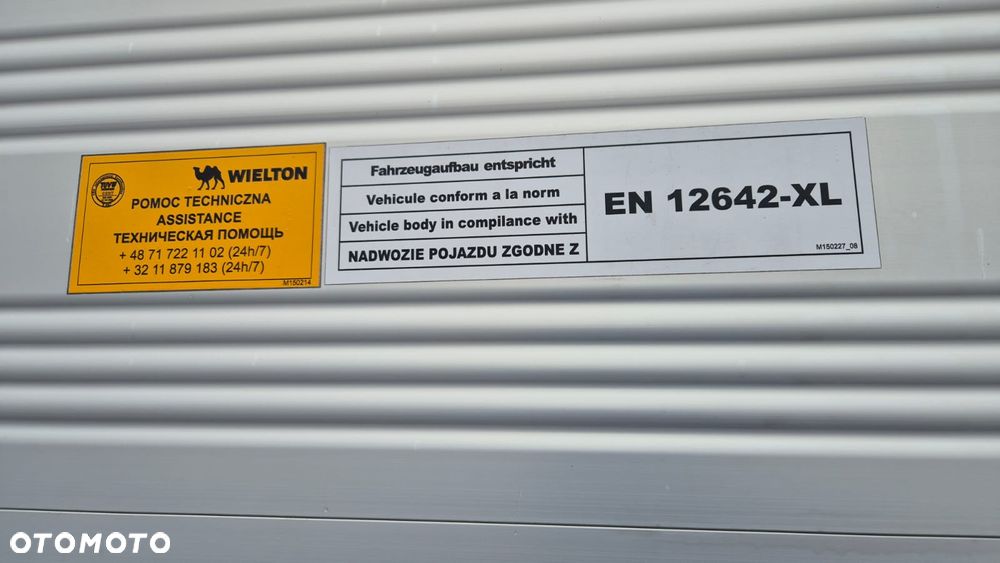 Wielton NACZEPA///FIRANKA///WIELTON///2023///WYSOKOŚĆ 2.82///DACH PODNOSZONY///CERTYFIKAT XL///OŚ PODNOSZONA///KOSZ PALETOWY///STAN BARDZO DOBRY - 25