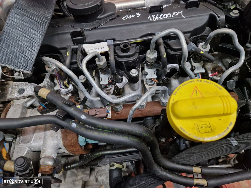 Motor usado K9K770 RENAULT CLIO III 1.5 DCI 86CV FAP DELPHI - 2