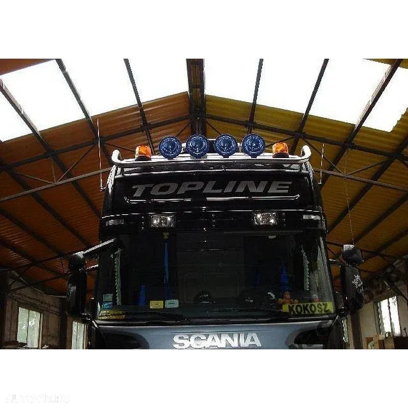 Bara proiectoare, Scania R, Topline, Highline, 7 x LED-uri, instalatie proiectoare si suporti - 9