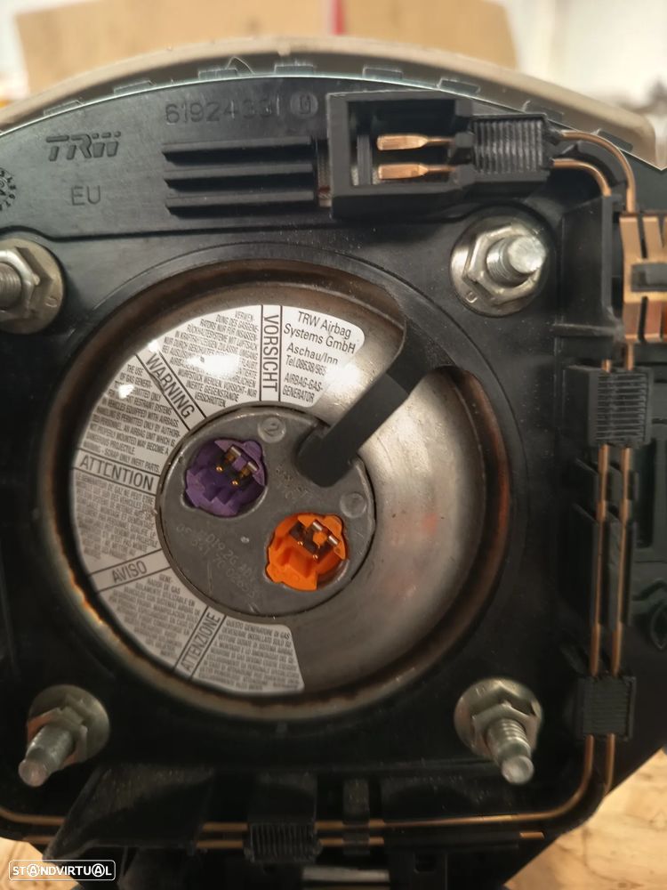 Airbag volante Fiat 500 Ano 2012 Ref: 07354528820 - 5
