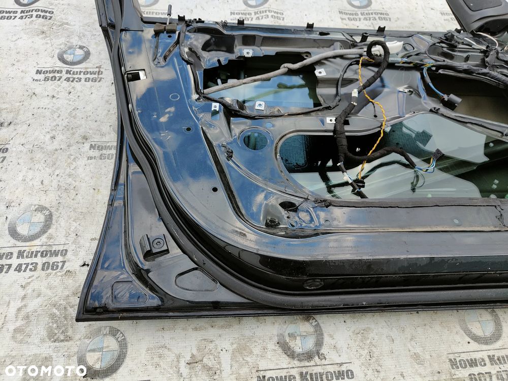 BMW E46 Sedan Kombi Drzwi przednie przód lewe Black Sapphire 475 oryginał lakier - 11