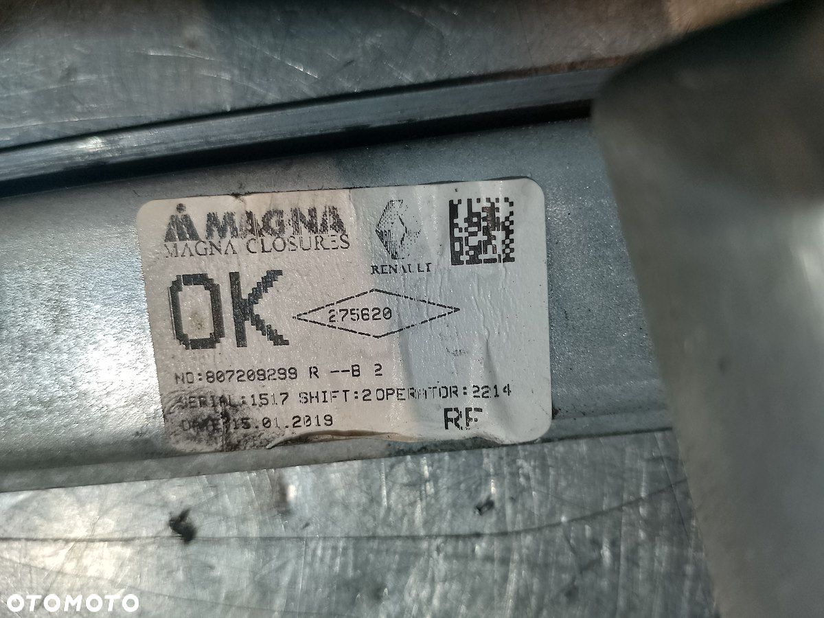 PODNOŚNIK SZYBY PRAWY PRZÓD DACIA SANDERO II 807209299RB - 4
