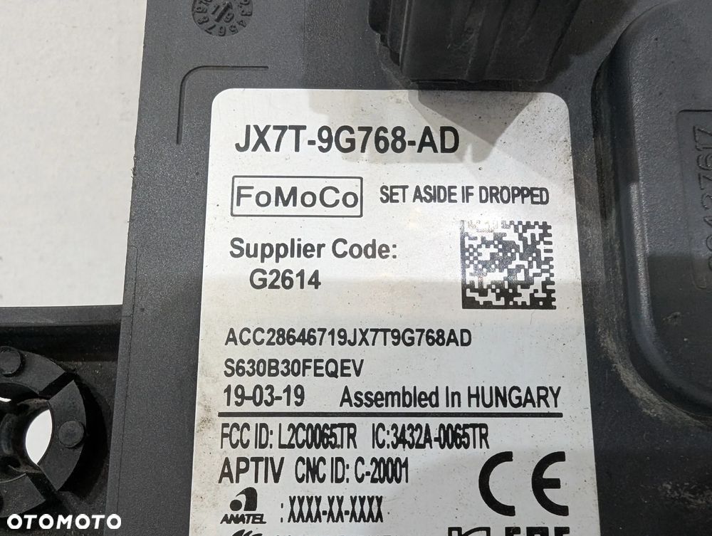 FORD FOCUS MK4 EDGE MONDEO RADAR SENSOR DISTRONIC JX7T-9G768-AD - 6