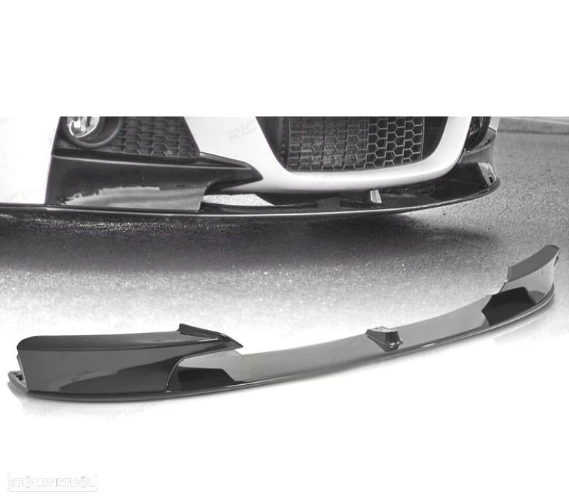 SPOILER FRONTAL BMW F30 F31 M.TECH 11-19 LOOK M PERFORMANCE PRETO BRILHO - 4
