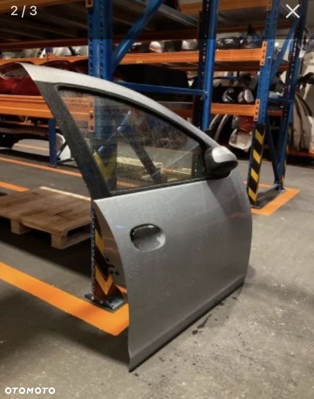 DACIA DUSTER 2 II TED69 ted 69 DRZWI PRZEDNIE PRAWE PRAWY PRZÓD SREBRNE Wwa - 2