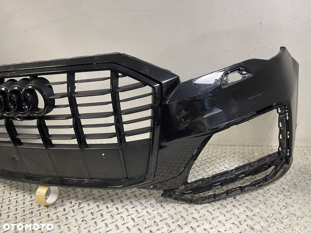 AUDI Q7 II 4M 4M0 LIFT 19-25 S-LINE ZDERZAK PRZEDNI PRZÓD GRILL CZARNY  4M0807437R - 4