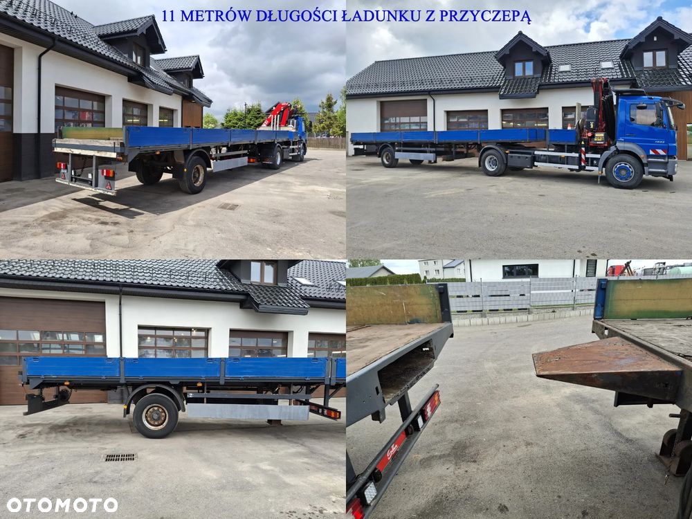 Mercedes-Benz Axor 1933 HDS FASSI F135 17 Metrów Wysięgu Żuraw Skrzynia Siodło Zawieszenie Resor 2010r Przyczepa Łączna Długość Ładunku 11 Metrów Transport Ładunków Dłużycowych Do Zbrojenia Do Budowlanki - 5