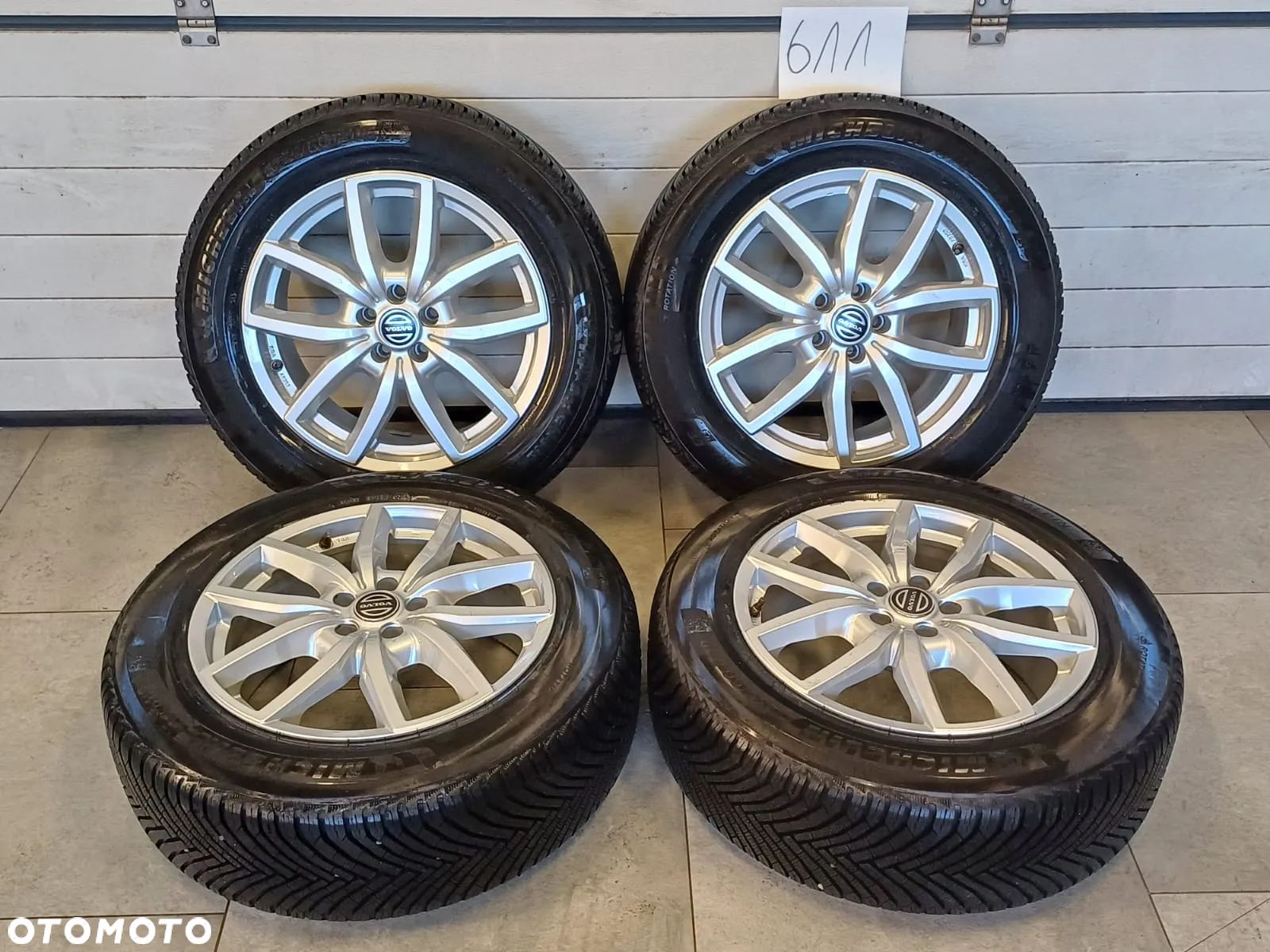 NR 611 Koła Zimowe Alufelgi Volvo XC60 235/60/18 Michelin Alpin 7, Bieżnik 8mm - 1