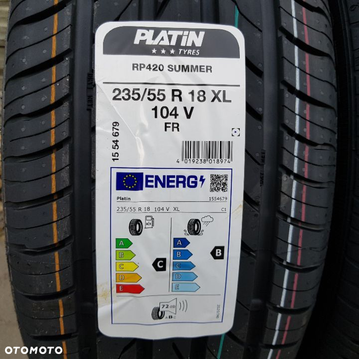 4x 235/55R18 Platin RP420 Summer Nowy komplet opon letnich Poznań - 2
