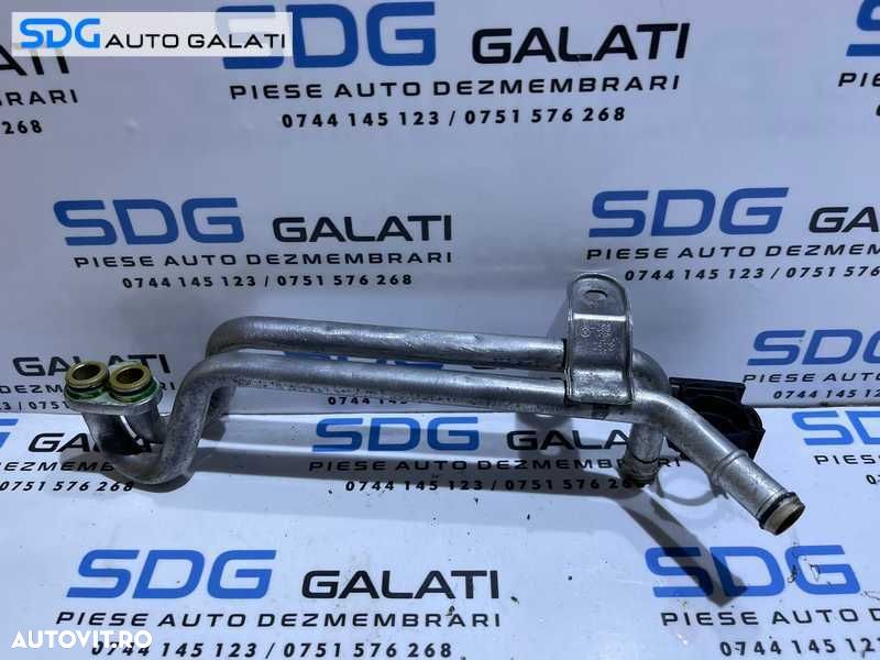 Teava Conducta Conducte Apa Termoflot Radiator Ulei Skoda Octavia 2 1.4 TSI CAX CAXA 2008 - 2014 Cod 03C121050G [D0594] - 1