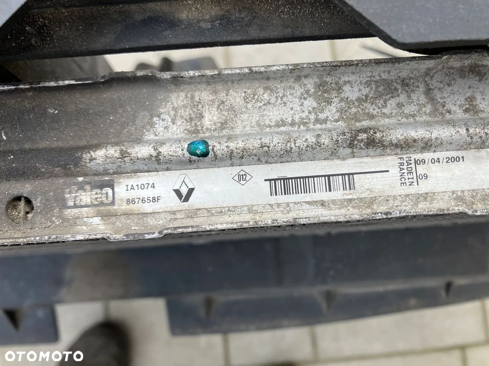 KOMPLET CHŁODNIC RENAULT MASTER II 2.2 DCI 2002 ROK MOVANO PAS PRZEDNI KASETA CHŁODNICA WODY INTERCOOLER WENTYLATOR 8200023040 - 6