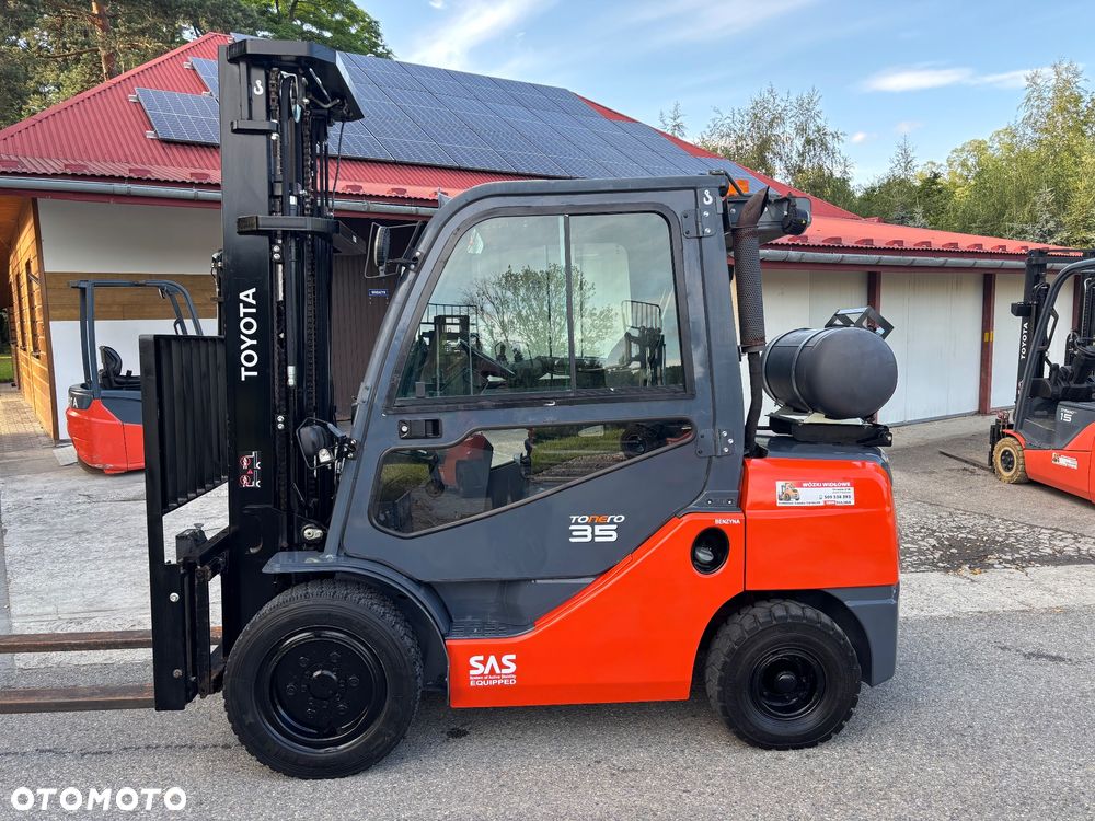 Toyota 8FGJF35 GWARANCJA LPG wolny skok KLIMATYZACJA KABINA DOSTAWA 64 950 NETTO - 1