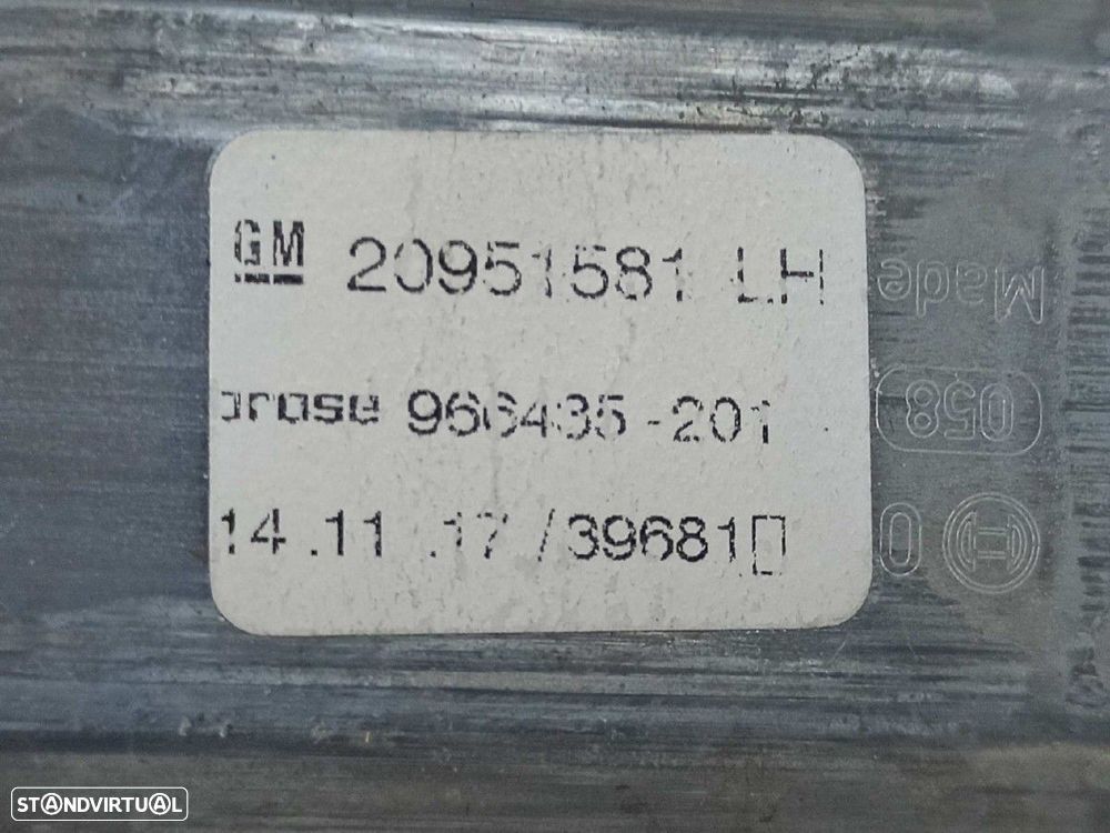 MOTOR ELEVADOR FRENTE ESQUERDO OPEL ZAFIRA (C) SELECTIVE START/STOP - 4