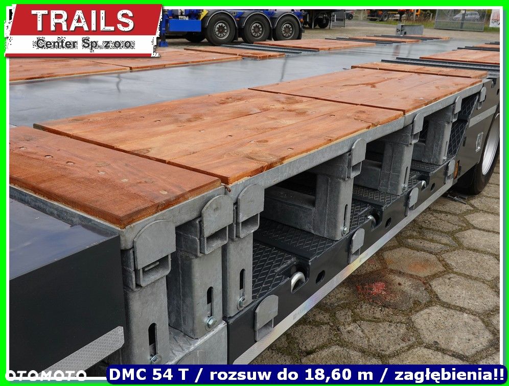Mega Naczepa 40 T ład. oś skrętna, pokład 9,50 m !!! - 14