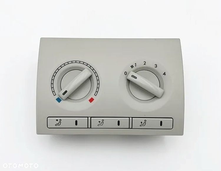 PANEL STEROWANIA NAWIEWU OGRZEWANIA PRZEŁĄCZNIK GÓRNY KLIMATYZACJI PODSUFITKI TYŁ TYLNY VW T5 LIFT T6 CARAVELLE MULTIVAN TRANSPORTER 7H5919158 HY20 - 1