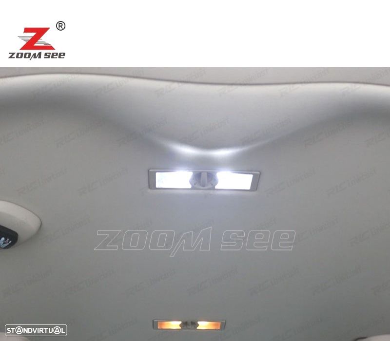 KIT COMPLETO DE 24 LÂMPADAS LED INTERIOR PARA VOLKSWAGEN VW SHARAN 7 M 8 7M9 7M6 2001-2010 - 5