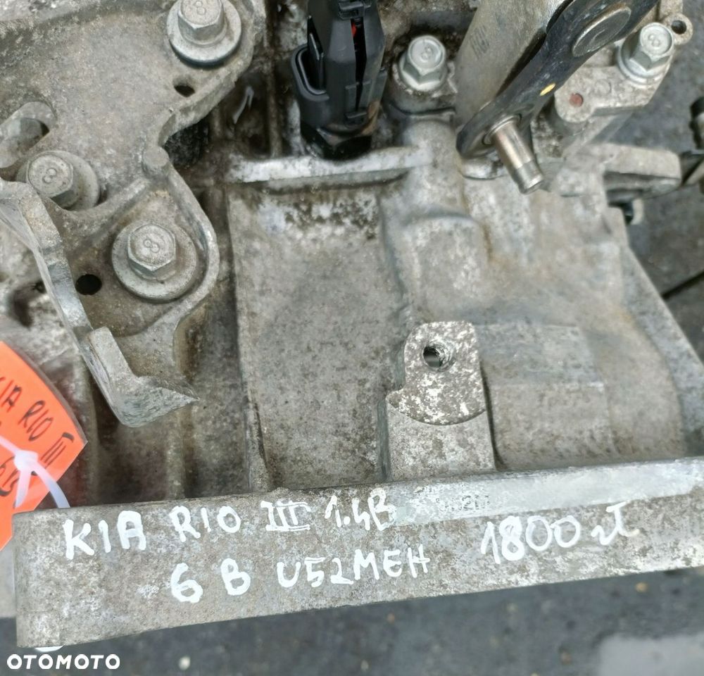 KIA RIO III 11-17 r. 1,4 B 6 biegowa SKRZYNIA BIEGÓW U52MEH EU - 4