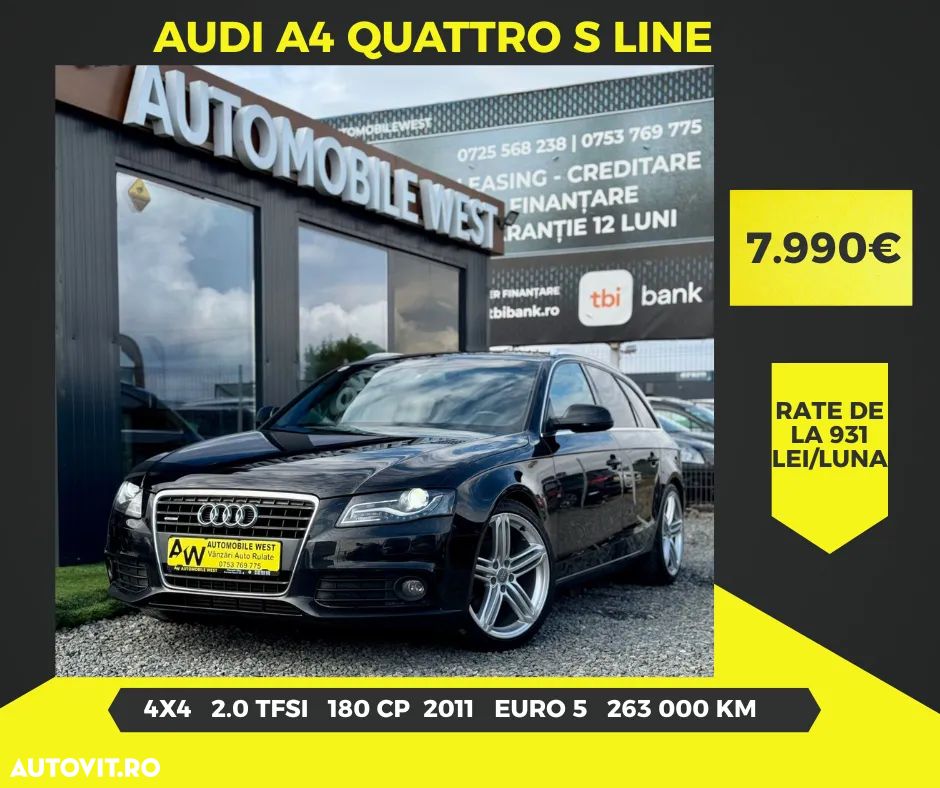 Audi A4 Avant 2.0 TFSI S line Sportpaket (plus)