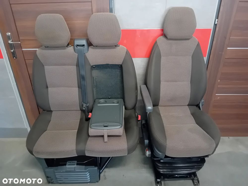 fotele przód kanapa pasażera fotel kierowcy pneumatyczny komplet Fiat Ducato Jumper Boxer 2020 - 4